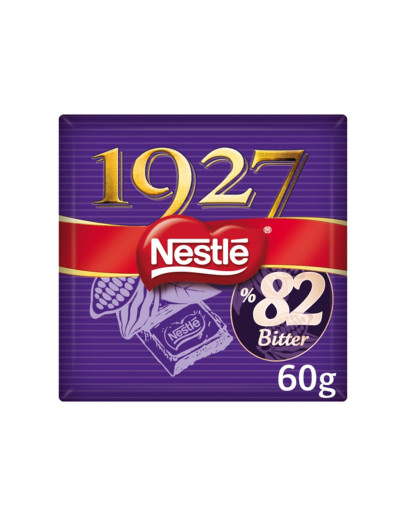 NESTLE 1927 82% DARK CHOCO SQUARE (60GMS)