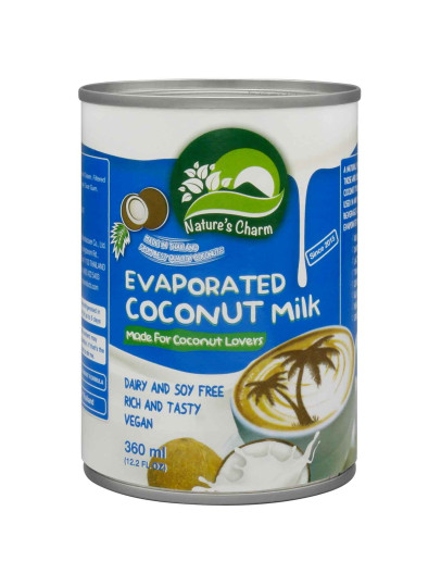 NATURE'S CHARM EVAPORATED COCONUT MILK (360ML)