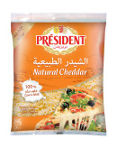 PRESIDENT SHREDDED CHEDDAR BAGS (200GMS)
