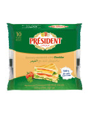 PRESIDENT SLICES CHEDDAR FOR SANDWICH (200GMS)