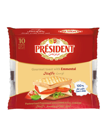 PRESIDENT SLICES EMMENTAL FOR TOAST (200GMS)
