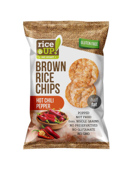 RICE UP RICE CHIPS HOT CHILLI PEPPER (60GMS)