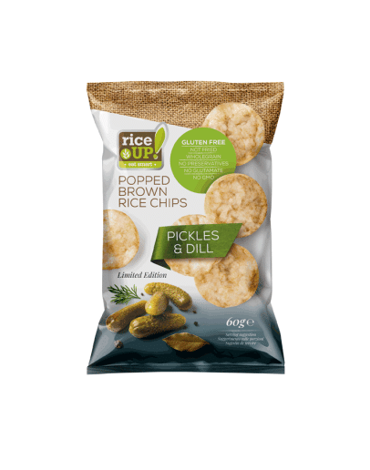 RICE UP RICE CHIPS PICKLES & DILL (60GMS)