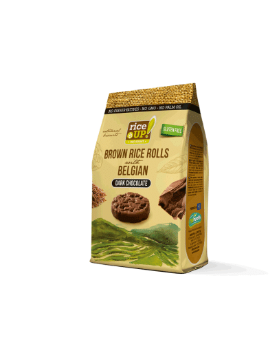 RICE UP RICE ROLLS DARK CHOCOLATE (50GMS)