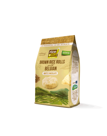 RICE UP RICE ROLLS WHITE CHOCOLATE (50GMS)