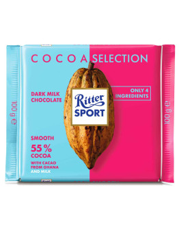 RITTER SPORT 55% SMOOTH FROM GHANA (100GMS)