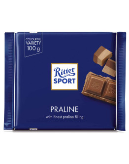 RITTER SPORT MILK CHOCOLATE PRALINE (100GMS)