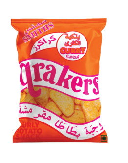 SMITHS QRAKERS CURRY BAGS (25X20GMS)