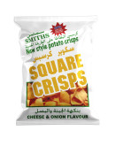 SMITHS SQ. CRSIPS CHEESE & ONION BAGS (25X20GMS)