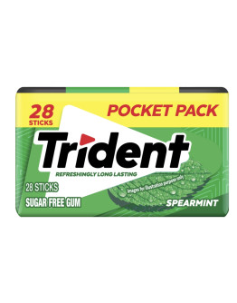 TRIDENT SPOD SPEARMINT 28P (50.4GMS)
