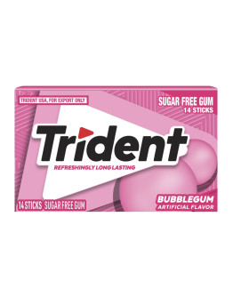 TRIDENT BUBBLE GUM 14P (26.6GMS)