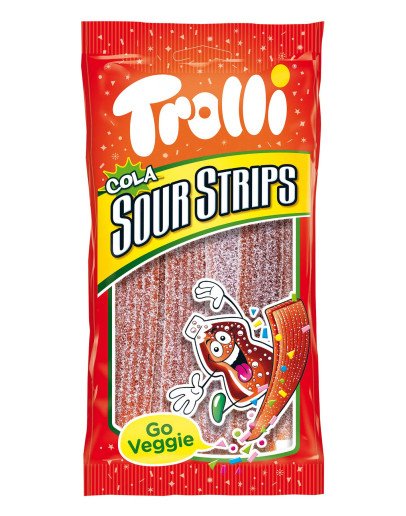 TROLLI SOUR STRIPS COLA (85GMS)