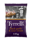 TYRRELLS BLACK GARLIC & SOUR CREAM (135GMS)