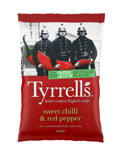 TYRRELLS SWEET CHILLI & RED PEPPER (150GMS)