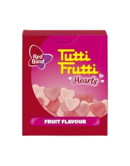 THE JELLY BEAN FACTORY RB TUTTI FRUTTI HEARTS (18GMS)
