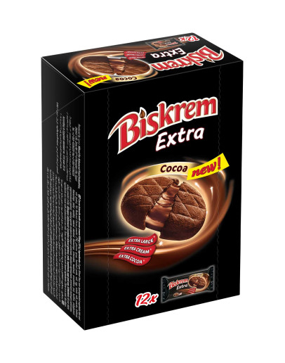 ULKER BISKREM COCOA BISCUITS (12X35GMS)