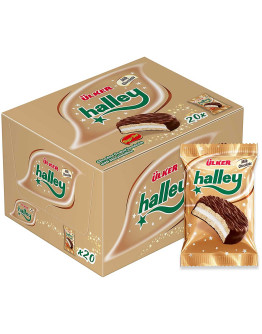 ULKER HALLEY SINGLE MILK CHOCO PIE BOX (20X26GMS)