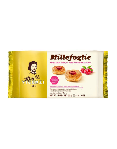 VICENZI RASBERRY PUFF PASTRY BITES (90GMS)