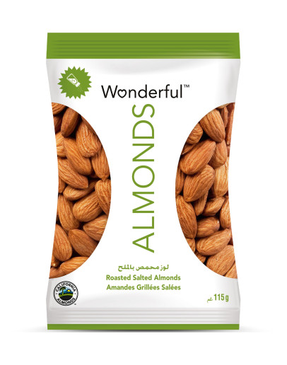 WONDERFUL NATURAL ALMONDS (115GMS)