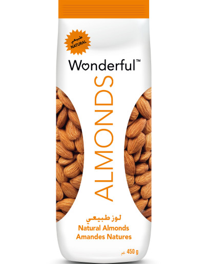 WONDERFUL NATURAL ALMONDS (450GMS)