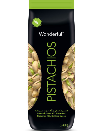 WONDERFUL PISTACHIOS ROASTED SALTED (450GMS)